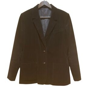 The Fashion Place Sears Brown Corduroy Blazer Womens 14 Vtg 80s‎ Academia